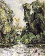 Paul Cezanne of water and leaves oil